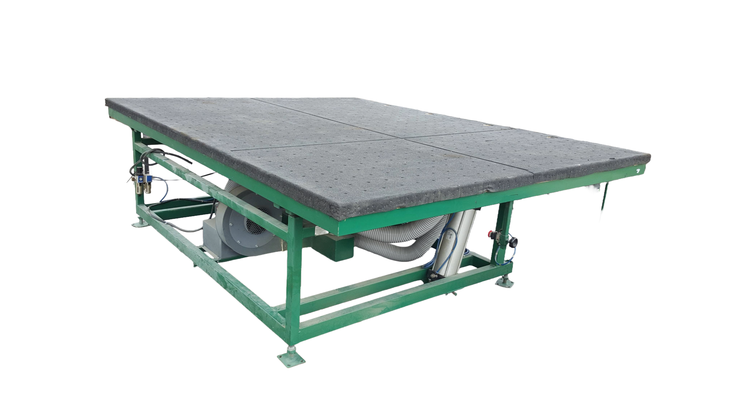 K-02AB Pneumatic Tilting Float Table with Breaker Bars