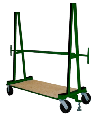 A-Type Bolted Construction Dolly w/ Wood Base