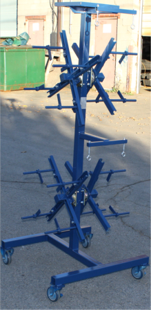 Reeling Cart with 4 Holding Reel