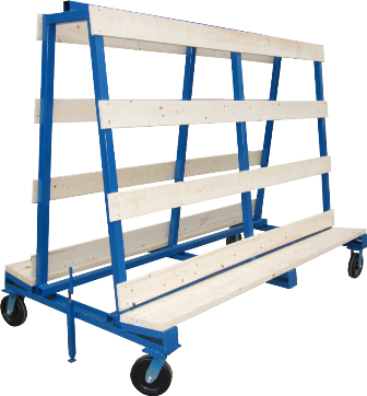 K-05AWD A-Type Shop Dolly with Wood