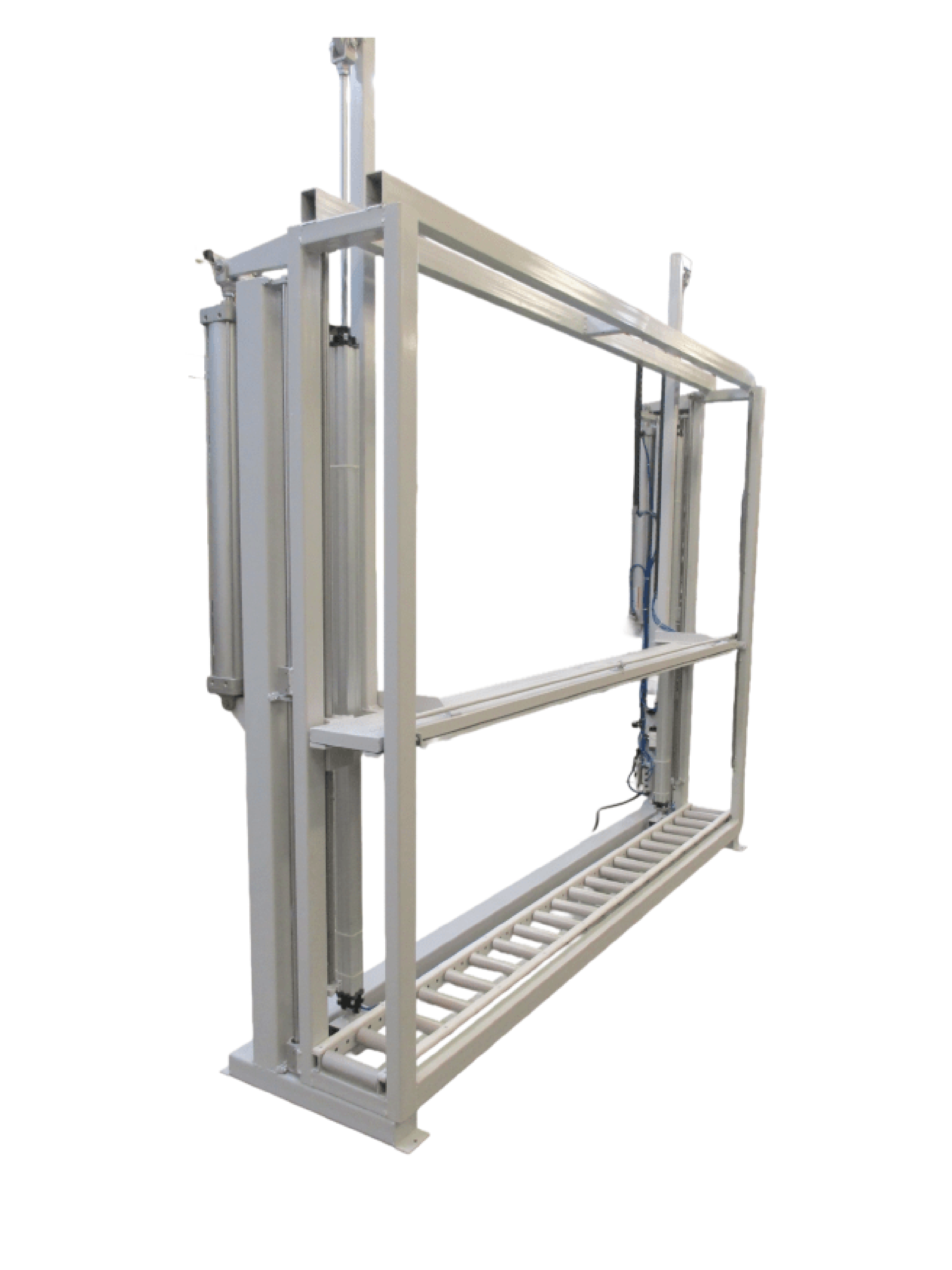 Glazing and Squaring Rack with Pneumatic Lift and Top Glamp